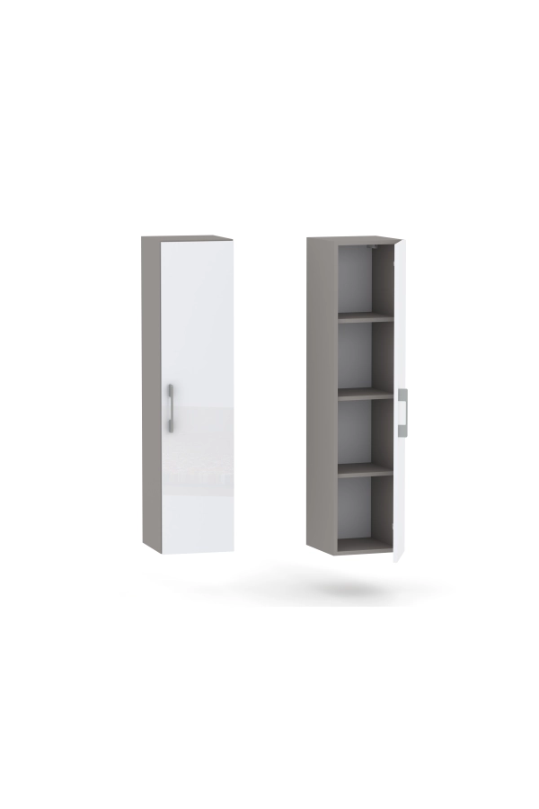 Słupek lazienkowy wiszący LUNA 1D 40 cm Szara